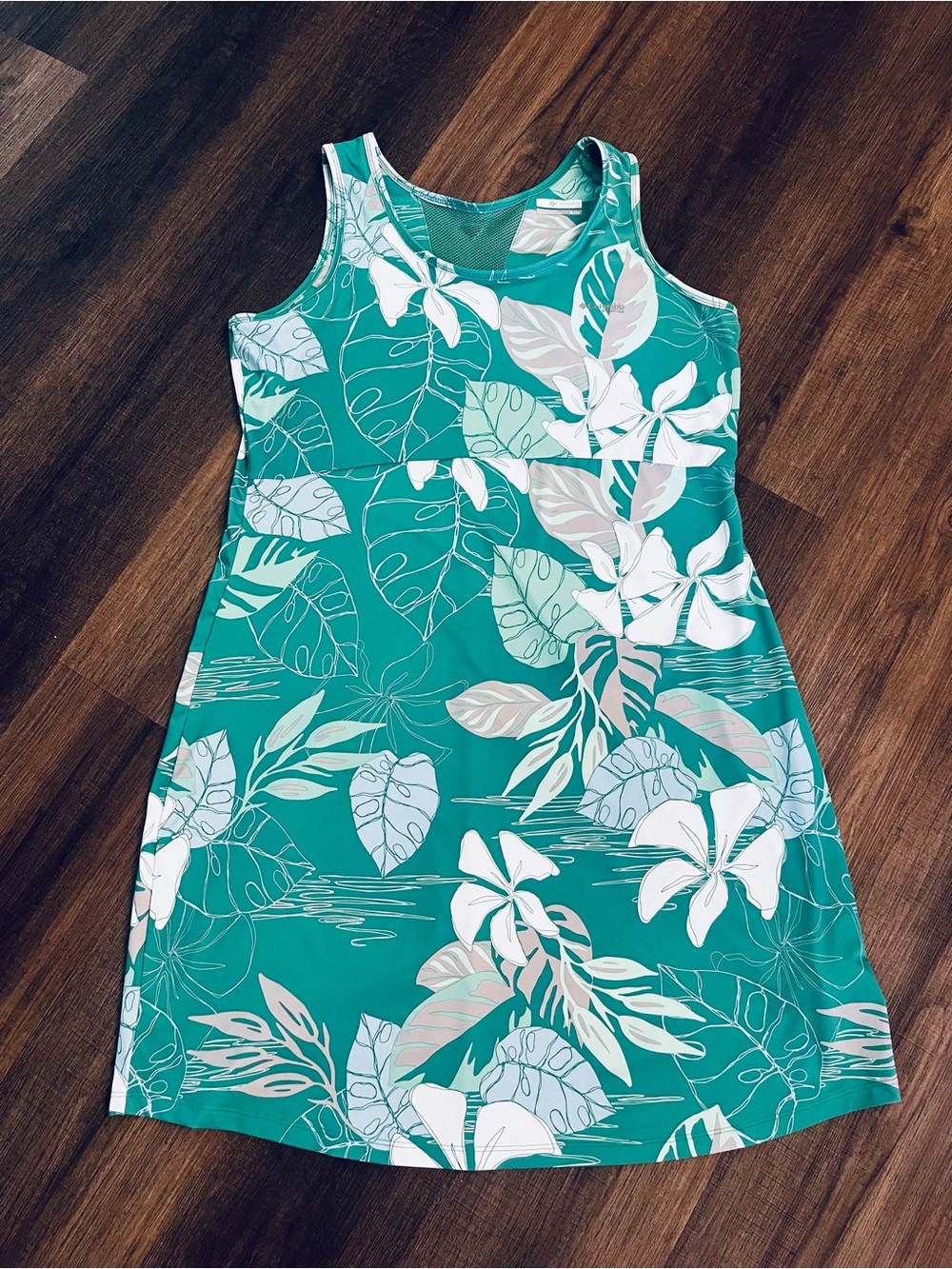Columbia PFG Midway Bay Dress Tropical Floral Women's XL Omni-Freeze - Picture 2 of 3